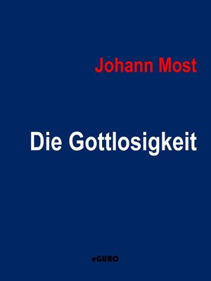 cover image of Die Gottlosigkeit